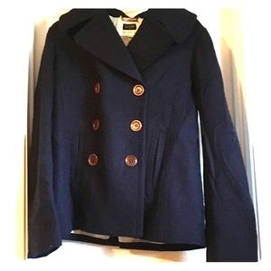 J.crew Navy Blue PeaCoat